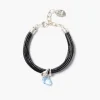 Serpentine Cord Bracelet Blue Topaz