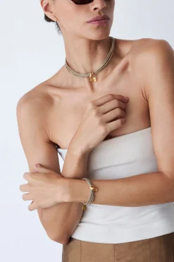 Serpentine Cord Bracelet Citrine