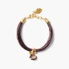Serpentine Cord Bracelet Smoky Quartz