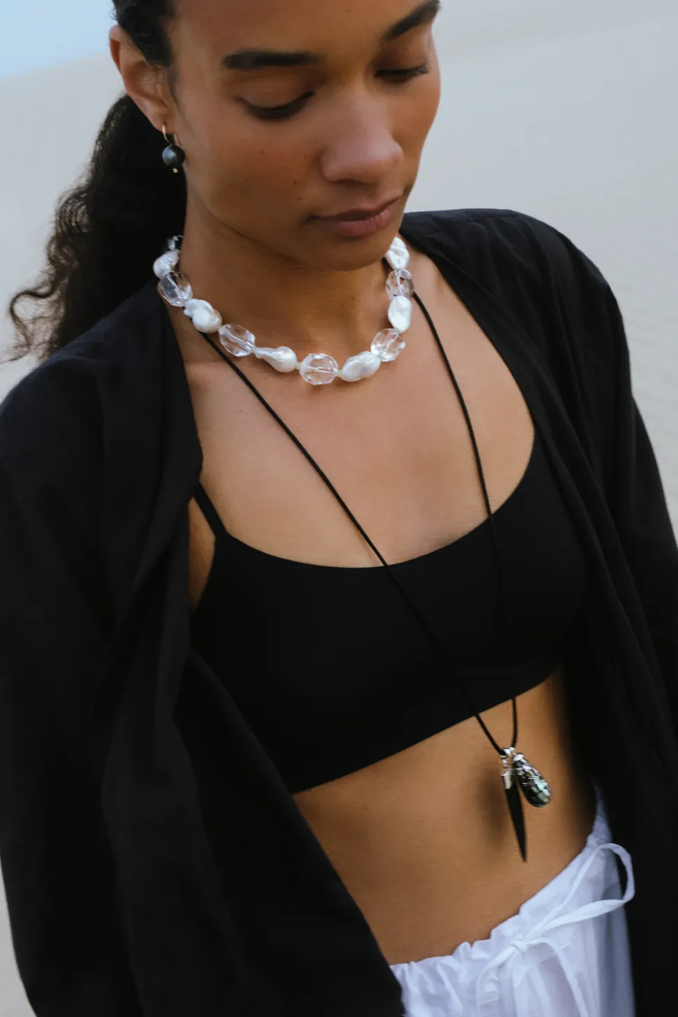 Sherri Necklace Black Mix