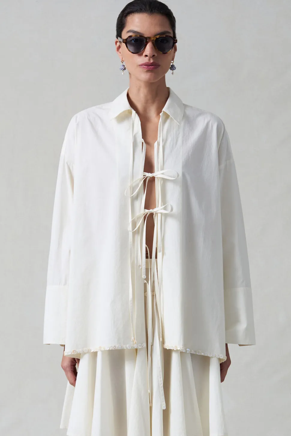 Shoelace Shirt Ivory