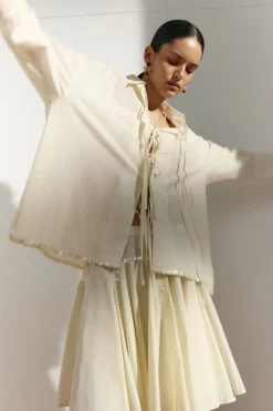 Shoelace Shirt Ivory