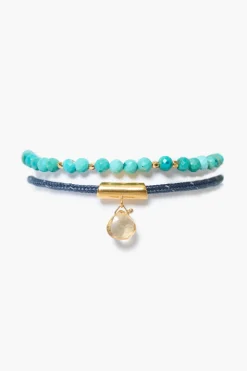 Surf Anklet Set Turquoise