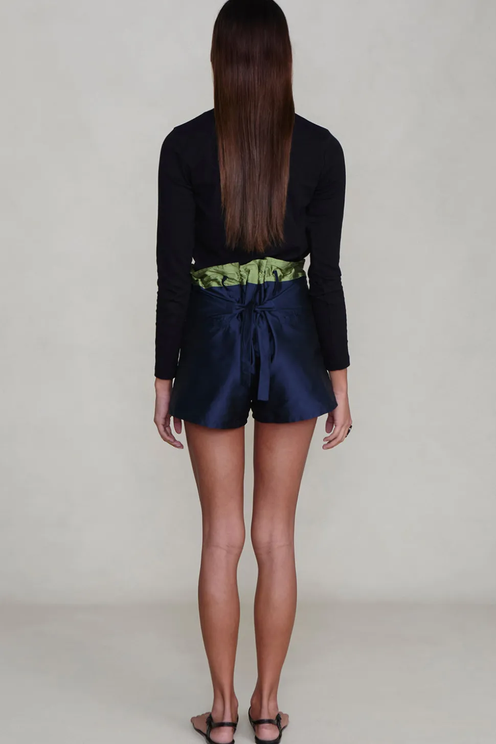 Techno Taffeta Two Tone Short Navy
