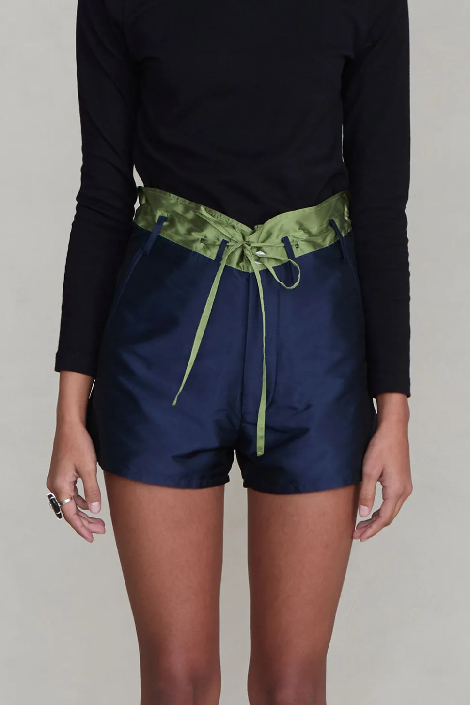 Techno Taffeta Two Tone Short Navy