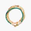 Trio Friendship Bracelet Set Malachite