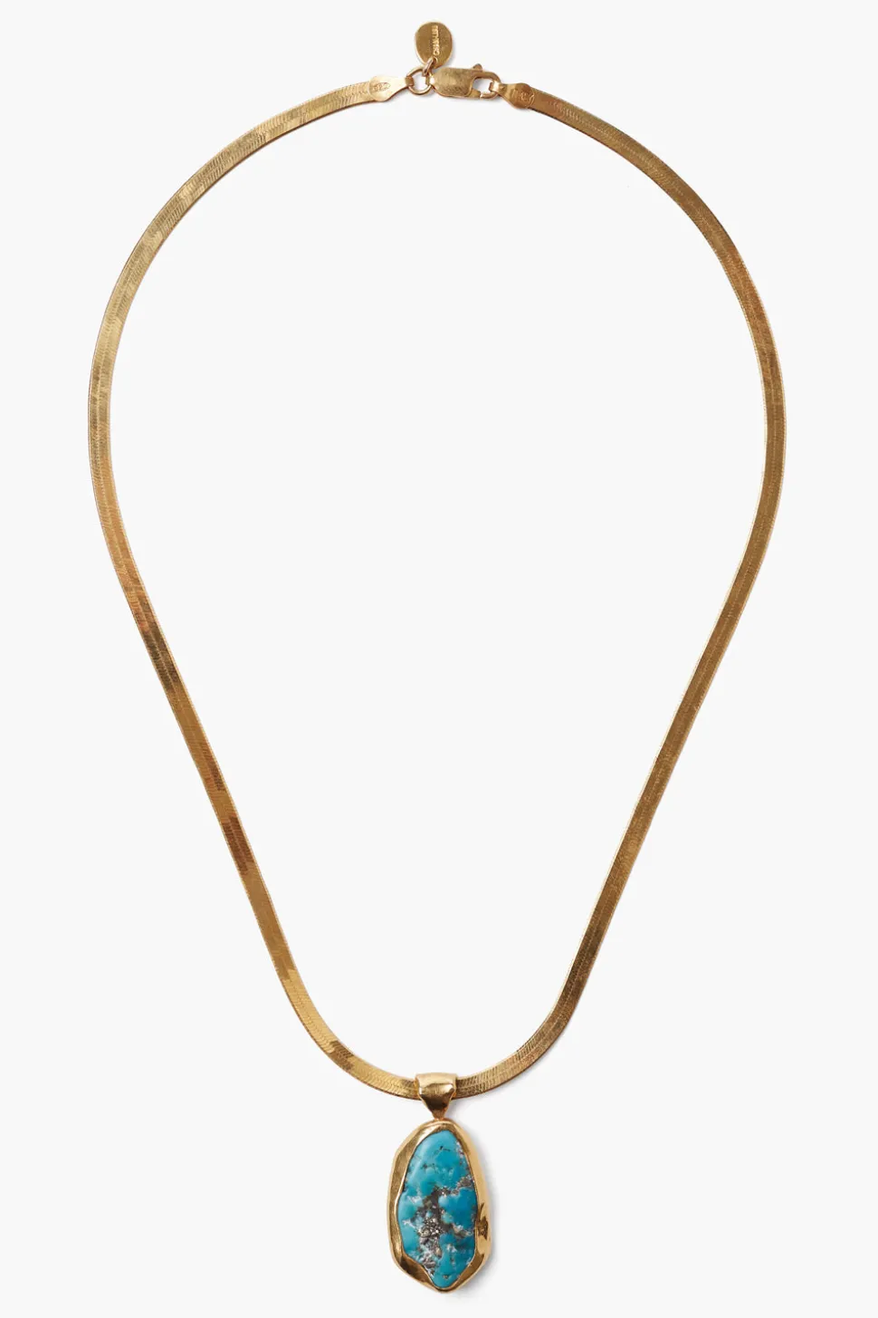 Turquoise Totem Herringbone Necklace