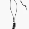 Tusk Charm Necklace Black